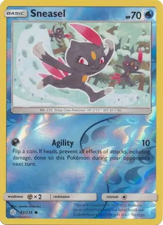 Cosmic Eclipse Sneasel #43/236 reverse holo